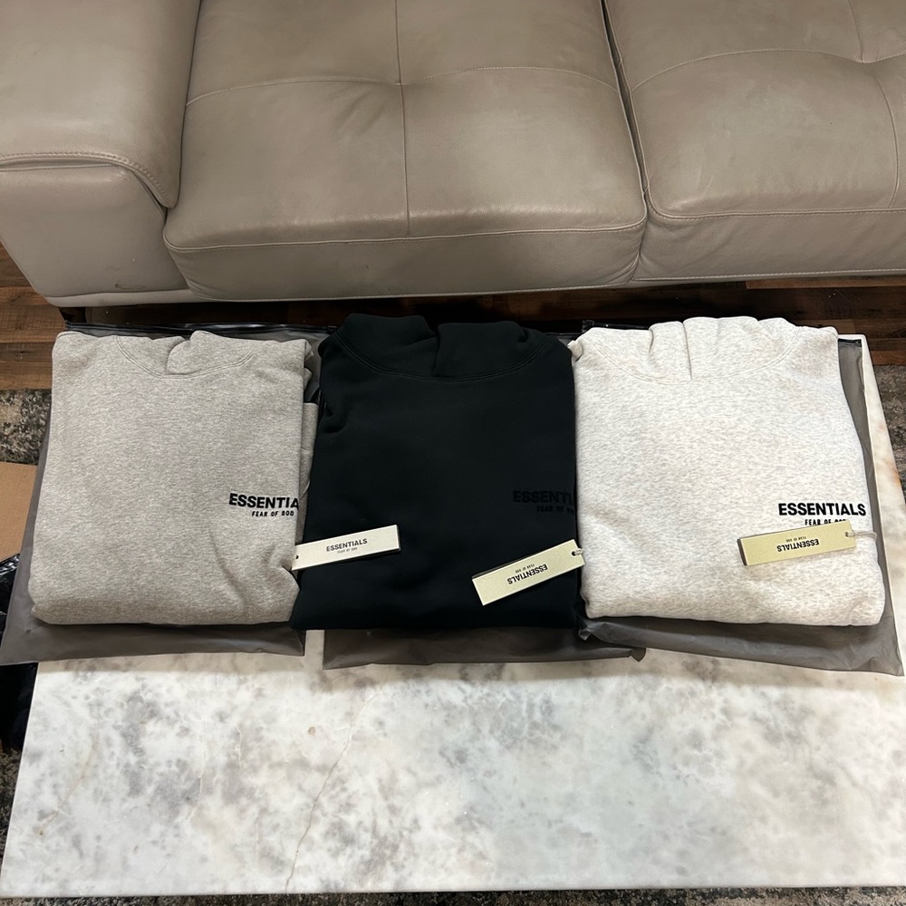 Fear of God Essentials Sweaters - Black and Gray
